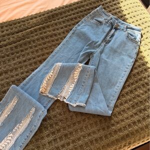 Light Blue Distressed Women Jeans